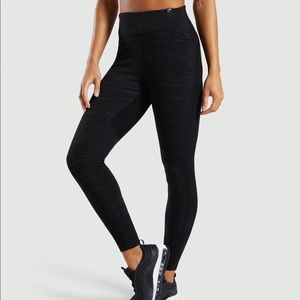 GYMSHARK TIME OUT KNIT JOGGERS IN BLACK MARL NWOT